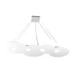 Lampadario design moderno bianco per soggiorno toplight cloud