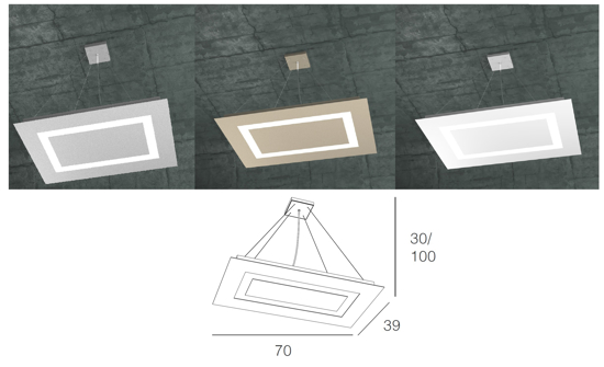 Carpet toplight lampadario moderno sabbia per soggiorno