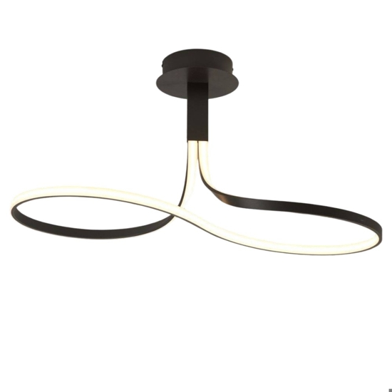 Lampadario moderno per soggiorno marrone led 40w 2800k dimmerabile