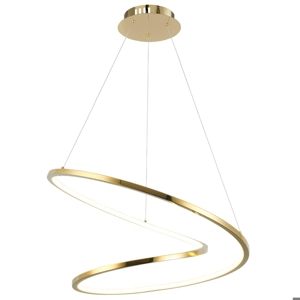 Lampadari led 41w 3000k oro per soggiorno moderno