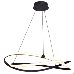 Lampadario marrone design moderno per soggiorno led 60w 2800k