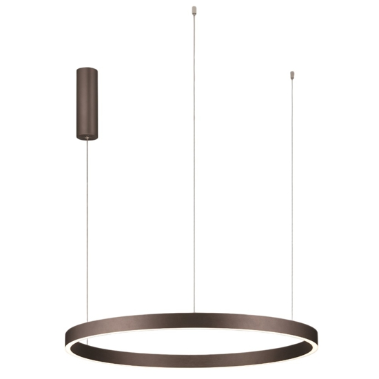 Lampadario moderno marrone caffe led 3000k per soggiorno