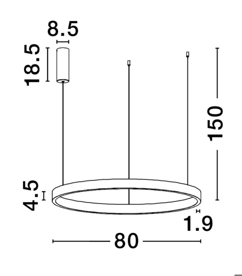 Lampadario moderno marrone caffe led 3000k per soggiorno