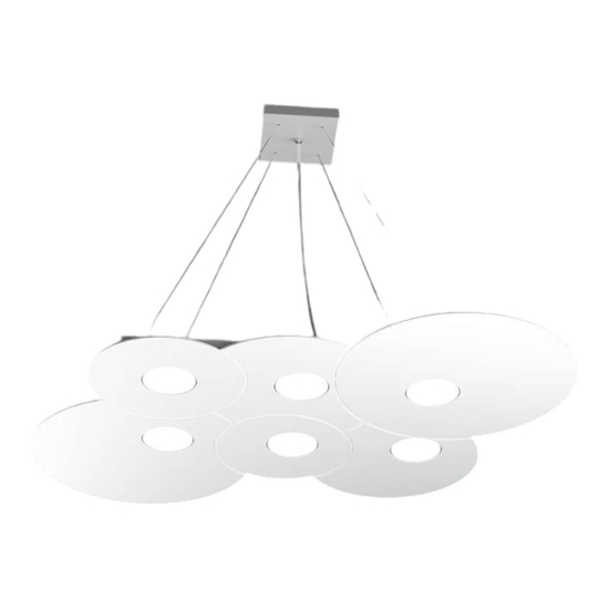 Lampadari moderni  per soggiorno toplight cloud bianco