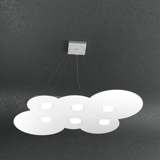 Lampadari moderni  per soggiorno toplight cloud bianco