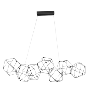 Lampadario costellazione nera design moderno per soggiorno