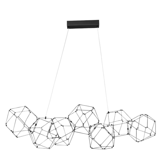 Lampadario costellazione nera design moderno per soggiorno