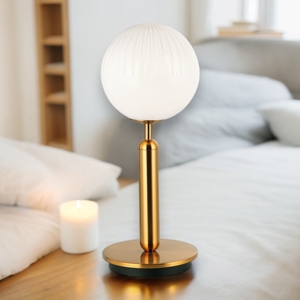 Abat-jour oro lampada stile contemporaneo da comodino