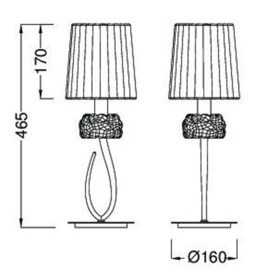 Abat jour lampada da comodino per camera da letto stile contemporaneo