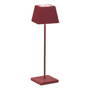 Lampada da tavolino rossa led 3000k portatile per ristorante