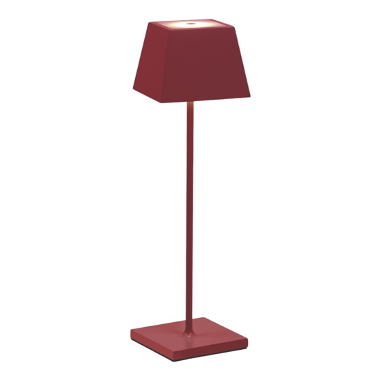 Lampada da tavolino rossa led 3000k portatile per ristorante