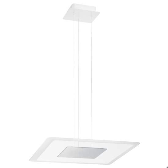 Lampadario moderno aruba linea light led 40w 3000k cromo 50x50