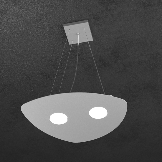 Lampadario per cucina moderna grigio toplight shape