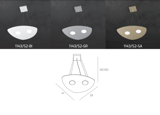 Lampadario per cucina moderna grigio toplight shape