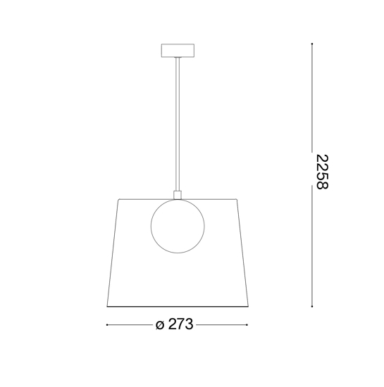 Fade sp1 ideal lux lampadario vetro cono pendente rame trasparente