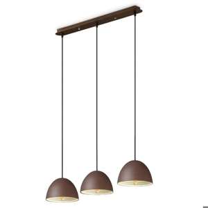 Folk sp3 ideal lux lampadario a sospensione a tre luci per cucina coffee