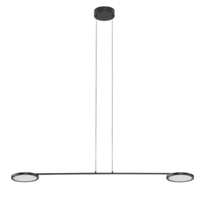 Lampadario nero per cucina moderna luci led dimmerabili orientabili