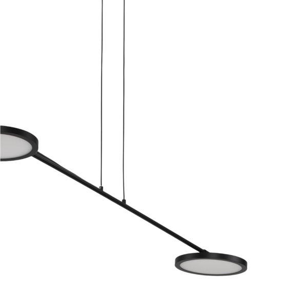 Lampadario nero per cucina moderna luci led dimmerabili orientabili