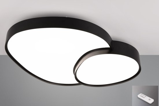 Plafoniera per soffitto led da 2700k a 6500k design moderna nera