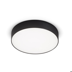 Gea luce plafoniera da cucina cloe nera rotonda 16w 3000k