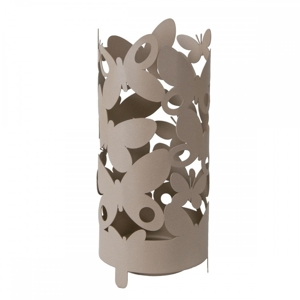 Portaombrelli farfalle moderno metallo beige