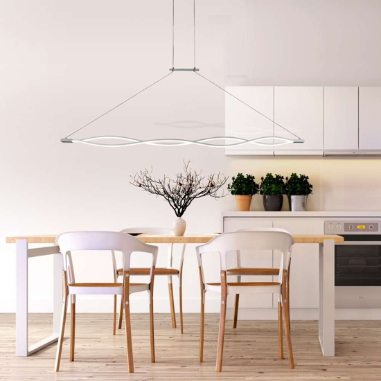 Lampadario moderno particolare led design per soggiorno 42w 3000k