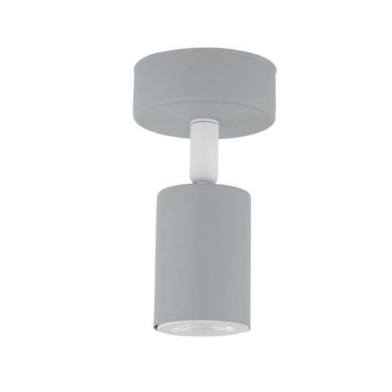 Faretto spot da parete soffitto grigio orientabile