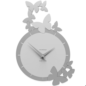 Callea design butterfly orologio da parete moderno legno bianco-grigio