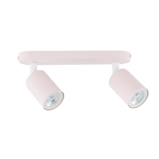 Faretti rosa plafoniera da soffitto parete 2 luci orientabili