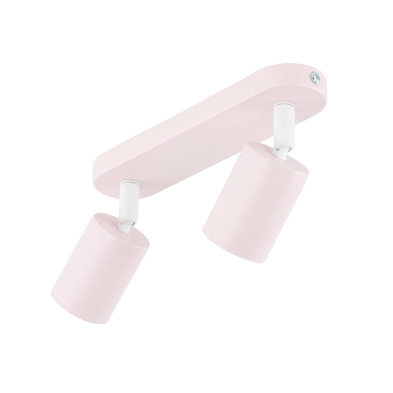 Faretti rosa plafoniera da soffitto parete 2 luci orientabili