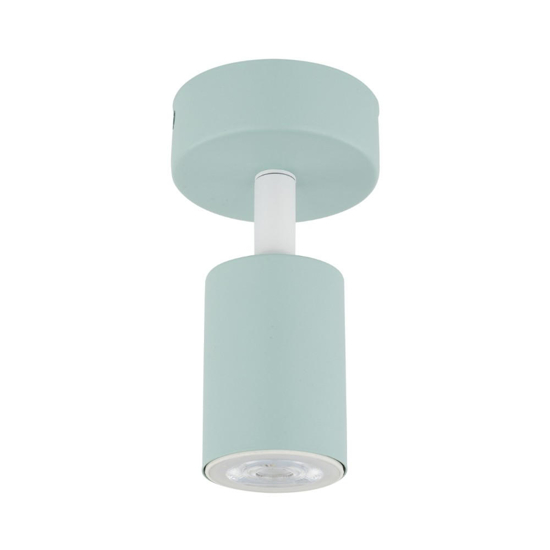 Faretto verde menta da parete soffitto cilindro orientabile