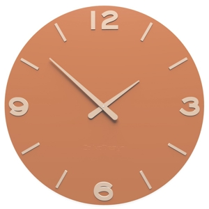 Callea design orologio moderno da parete smarty legno colore terracotta