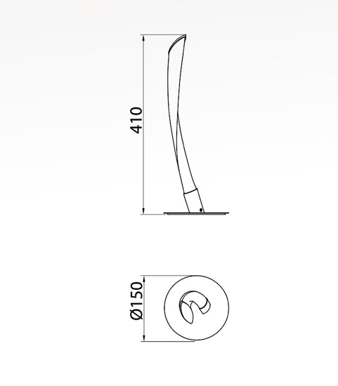 Abat jour da comodino led 10w 3000k design per camera da letto