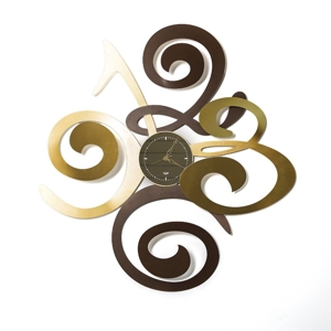 Grande orologio da parete design oro corten