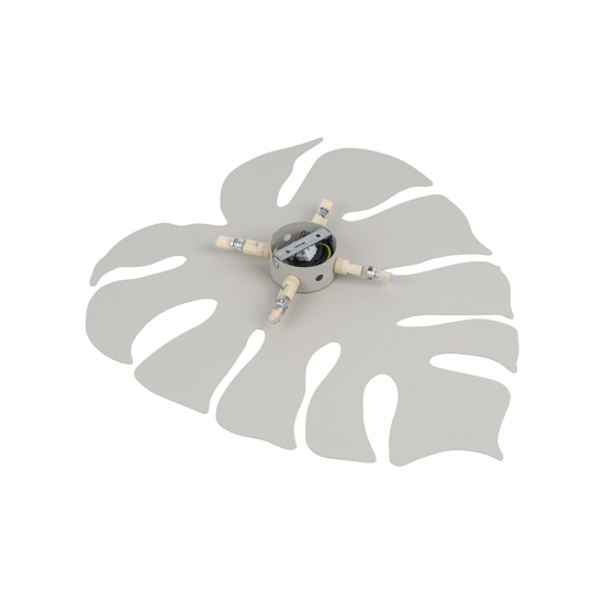 Applique monstera grande beige per soggiorno