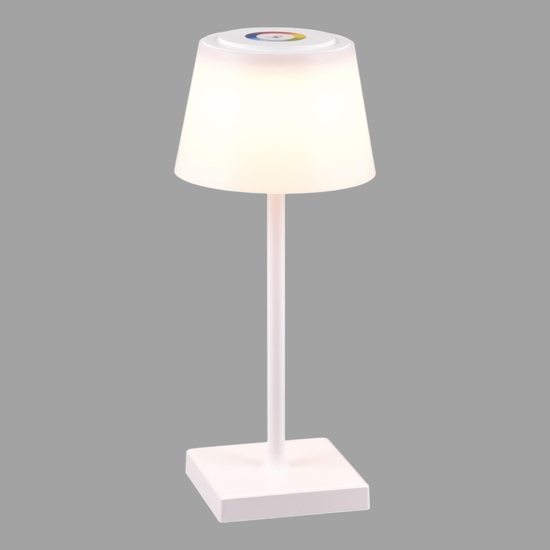 Lampada da tavolo senza fili per esterno led cct rgb dimmerabile bianca