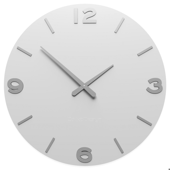 Callea design smarty orologio da parete moderno rotondo legno bianco grigio