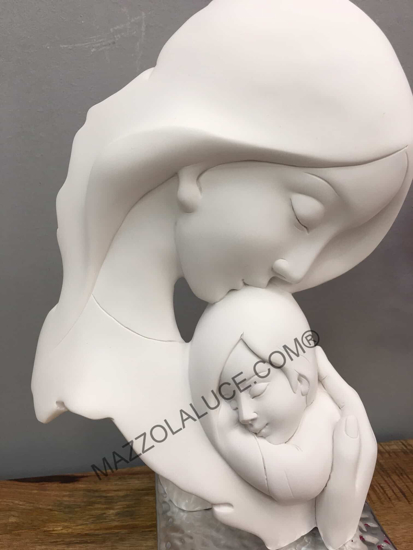 Bongelli preziosi scultura maternita face base argento soprammobile