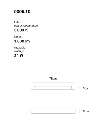 Applique led 24w 3000k moderna rettangolare bianca vivida line