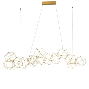 Lampadario costellazione per soggiorno moderno oro led 67w 3000k