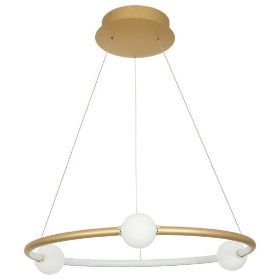 Lampadario a sospensione design oro per soggiorno moderno