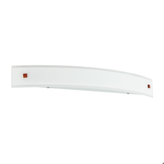 Linea light mille grande applique led moderno 30w 3000k vetro satinato