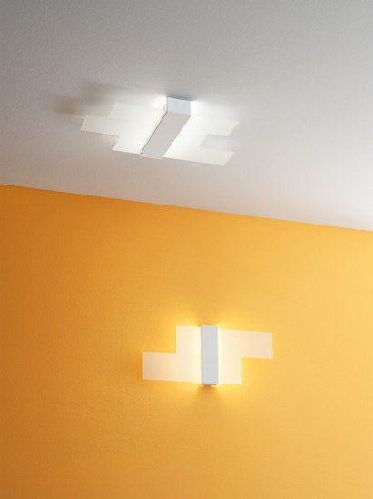 Applique led design moderna linea light triad