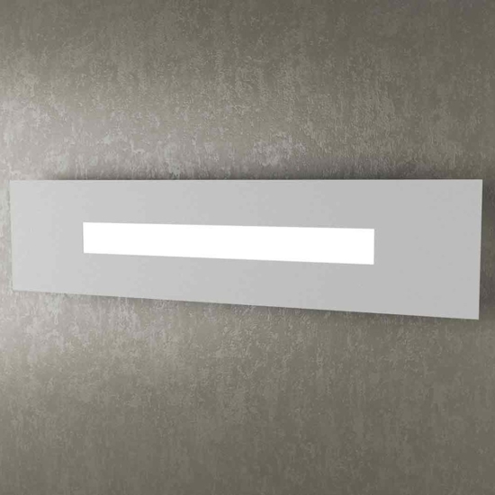 Wally top light applique led moderna grigio per interni