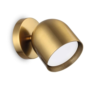 Ideal lux dodo ap1 applique da parete orientabile oro ottone