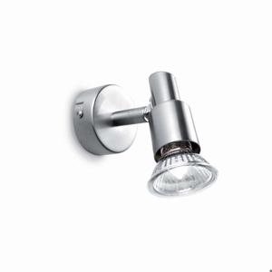 Slem ap1 applique da parete luce orientabile nickel ideal lux