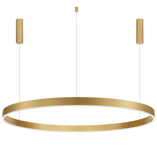 Lampadario cerchio xxl 150cm oro led 3000k dimmerabile