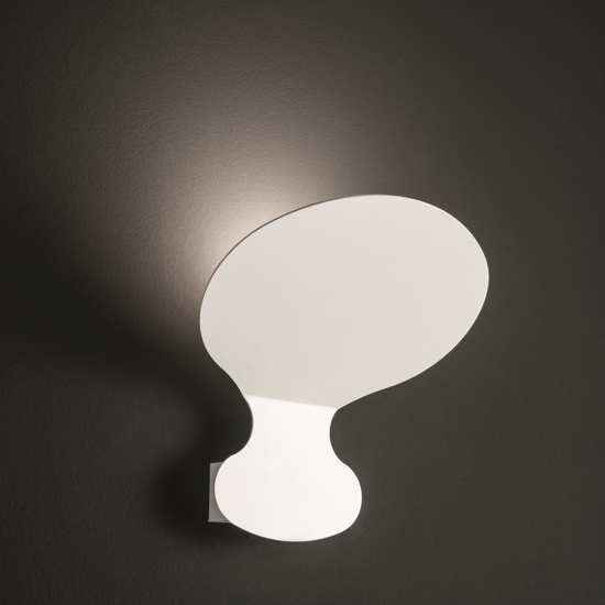 Applique led metallo bianco design moderna luce indiretta