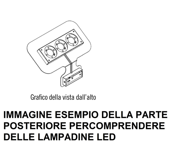 Applique led metallo bianco design moderna luce indiretta