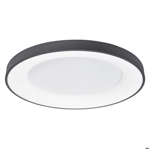 Plafoniera da soffitto led nera cerchio 50w 3000k dimmerabile